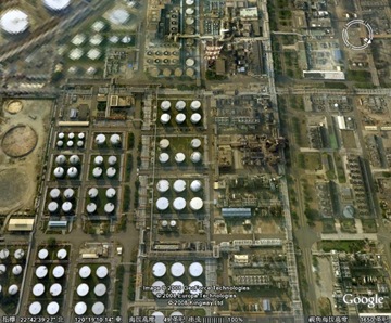 二   利用GoogleEarth從高空俯瞰高雄煉油廠廠區-翁4-2